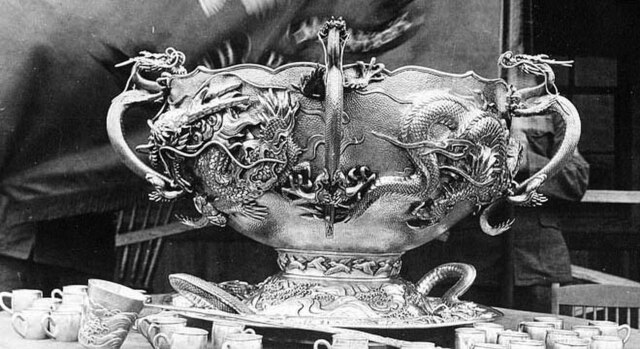 The Regiment's prized Liscum Bowl, was made from silver given to the 9th Infantry Regiment by China after the Battle of Tientsin. It is now worth more