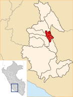 Location of the province Vilcas Huamán in Ayacucho.svg