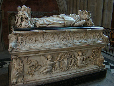 The tomb of the two children of Charles VIII of France and Anne de Bretagne (1506)