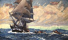 Lowering Boats by Clifford Warren Ashley, held at the New Bedford Whaling Museum Lowering Boats 01.jpg
