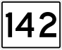 State Route 142 marker