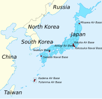 Major US military bases in Japan