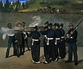 Ekzekuto de imperiestro Maksimiliano, pentrita de Édouard Manet