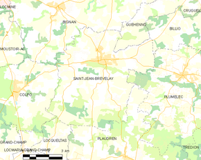 Poziția localității Saint-Jean-Brévelay