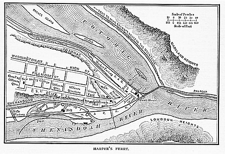 Map of Harper's Ferry