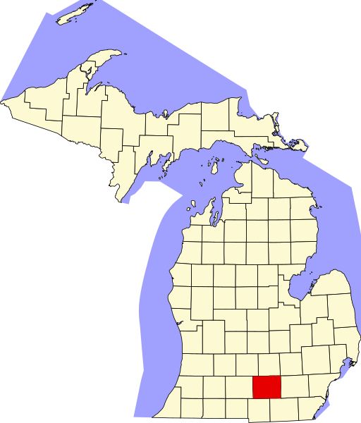 File:Map of Michigan highlighting Jackson County.svg