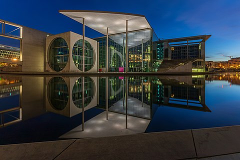 The Marie-Elisabeth-Lüders-Haus is a legislative building in Berlin near the Reichstag. It is part of the “Federal Belt” of buildings in the urban design concept for Germany's government quarter.