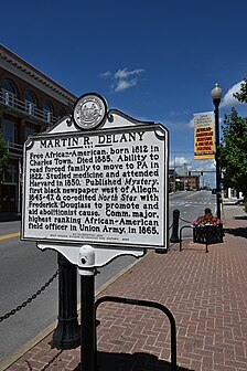 Martin R. Delany historical marker