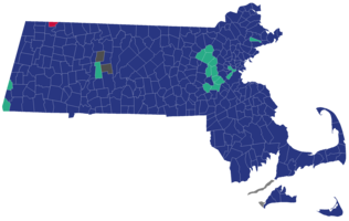 Ergebnisse der Vorwahlen zum Präsidenten der Republikaner in Massachusetts nach Stadt, 2016.png