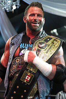 Matt Cardona with NWA World's heavyweight title, March 2022 (cropped).jpg
