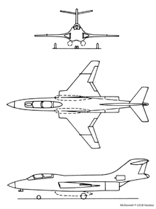 Line drawings for the F-101B