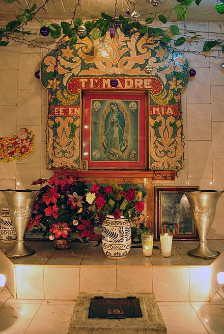 Altar in a market of Mexico City
