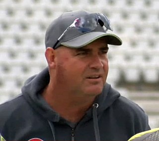 Mickey Arthur South African cricketer and coach and currently head coach at Derbyshire county cricket club