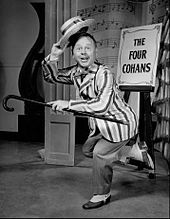 Mickey Rooney as Cohan in the 1957 Mr. Broadway television special Mickey Rooney Mr. Broadway 1957.JPG