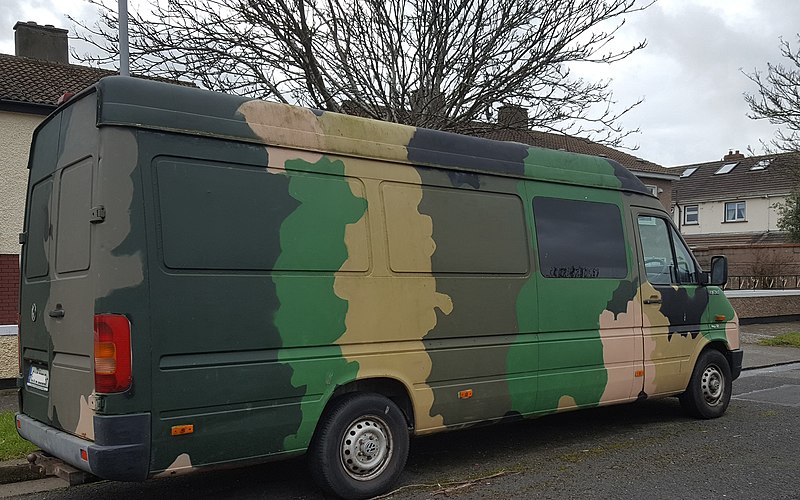 File:Military support van in camouflage paint.jpg