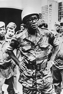 Mobutu Sese Seko in army fatigues, 1978 Mobutu in 1978.jpg