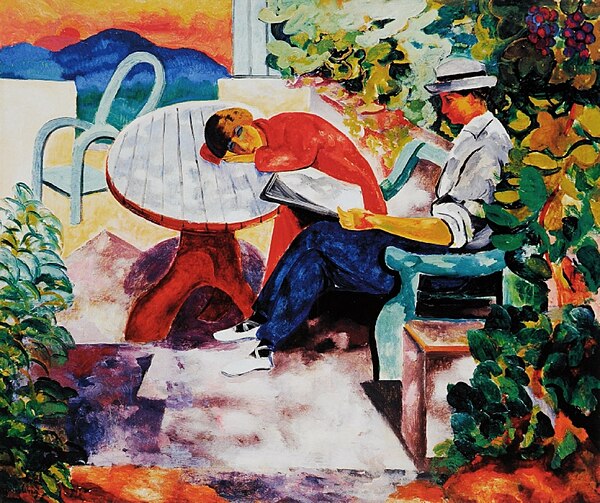 Moïse Kisling, 1916, La Sieste à Saint-Tropez (Kisling with Renée)