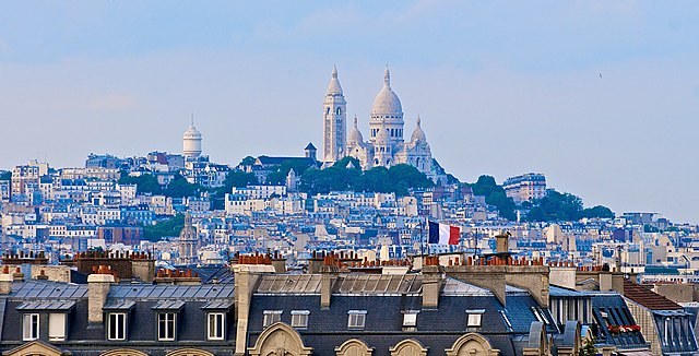 Image: Monmartre as seen from UNESCO headquarters, July 2009 (cropped)