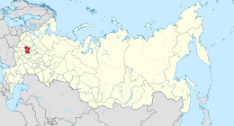 Oblast' di Mosca – Localizzazione
