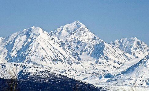 8. Mount Marcus Baker is the highest summit of the Chugach Mountains of Alaska.