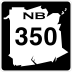 Route 350 marker