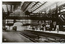 Station interior in the years after opening. Nottingham Victoria Station 1.jpg