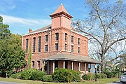 The old Berrien County Jail in NAshville, Georgia, U.S. This is an image of a place or building that is listed on the National Register of Historic Places in the United States of America. Its reference number is 82002384.