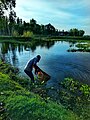 File:Old man & The pond.jpg