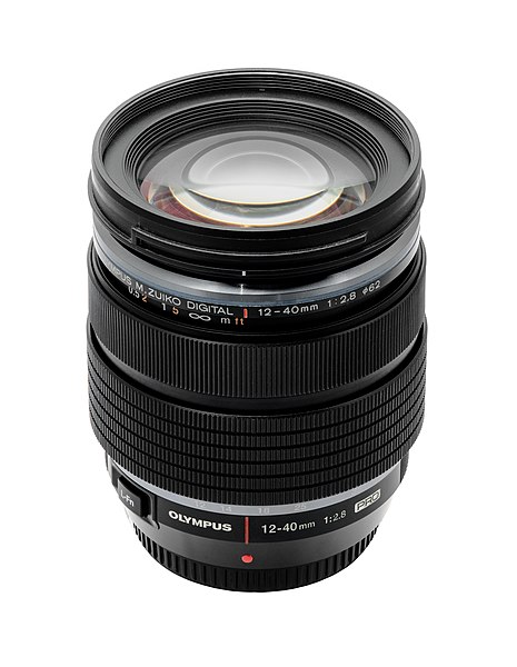 File:Olympus M.Zuiko Digital ED 12-40mm f-2.8 PRO front 311035 PSD.jpg