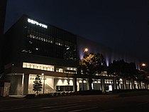 建物の日没後ライトアップ （2020年9月4日）