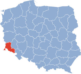 Placering af Jelenia Góra Voivodeship