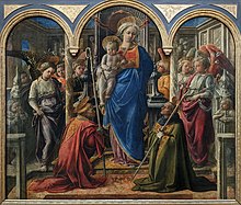 Fra Filippo Lippi, Barbadori Altarpiece Pala Barbadori - Fra Filippo Lippi - Musee du Louvre Peintures INV 339.jpg