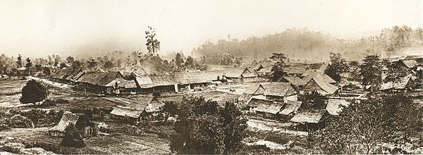 Kuala Lumpur circa 1884. Founded in 1859, the mining settlement would grow to succeed Klang town as the capital of Selangor in 1880, and would later b