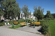 Čeština: Park Mládí v Prachaticích, jižní Čechy. English: Youth Park in Prachatice, South Bohemian Region, Czechia.