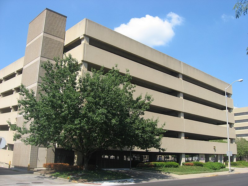 File:Parking garage on the site of the Maennerchor Building.jpg