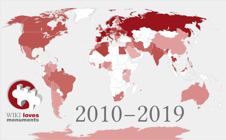 File:Participating Countries WLM - 2010-2019 - by number of participations.svg