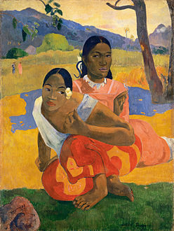 Paul Gauguin, Nafea Faa Ipoipo? (When Will You Marry?) 1892, oil on canvas, 101 x 77 cm.jpg