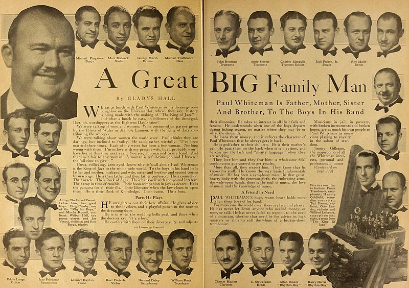 File:Paul Whiteman Orchestra - Motion Picture, June 1930.jpg