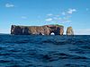 '''Percé Rock''' is the Gaspé Peninsula's most popular tourist attraction.