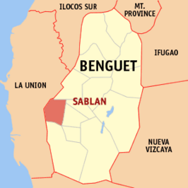 Kaart van Sablan