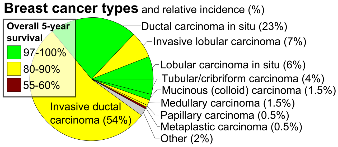 File:Pie chart of incidence and prognosis of histopathologic