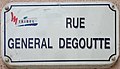 Plaque de la Rue général Degoutte à Miribel (Ain).JPG