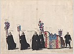 Thumbnail for File:Plate 51- Members of the court of justice marching in the funeral procession of Archduke Albert of Austria; from 'Pompa Funebris ... Alberti Pii' MET DP874772.jpg