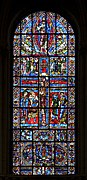Znano Križanje okno v katedrali v Poitiersu