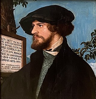 <i>Portrait of Bonifacius Amerbach</i> Portrait of Bonifacius Amerbach by Hans Holbein the Younger