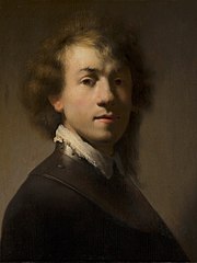 Portrait de Rembrandt au hausse-col