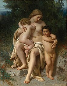 The First Quarrel (1861) by William-Adolphe Bouguereau. Premiere discorde.jpg
