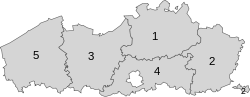 Административная карта Фламандского региона