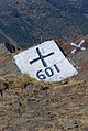 Creu frontera n° 601, Puig de Cervera, Cervera de la Marenda (Pirineus Orientals, Llenguadoc-Rosselló, França), Portbou (Alt Empordà, Girona, Catalunya, Espanya)}}