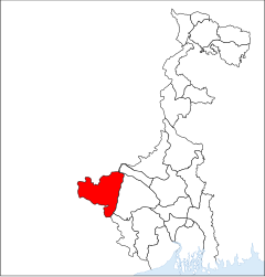 Harta de localizare a districtului